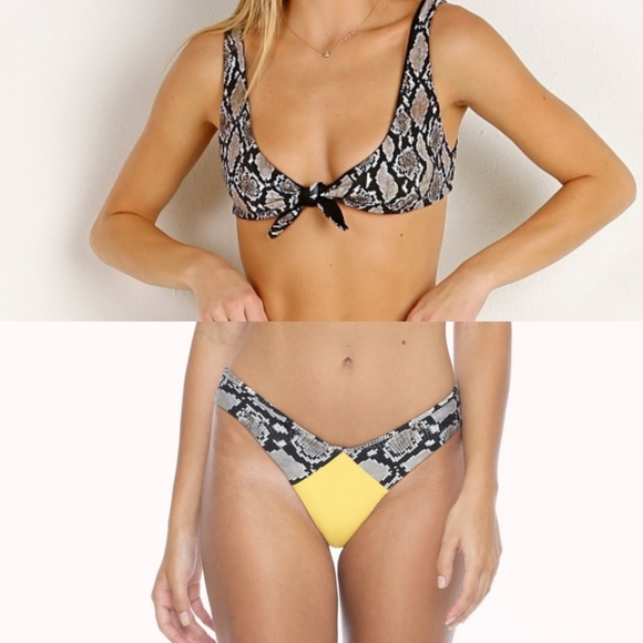 Nwt indah Miguel + Cortez ribbed bikini set s - Picture 5 of 6